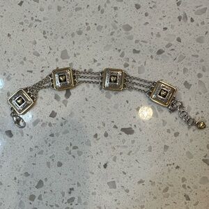 Elegant Brighton Silver and Gold Chain Bracelet